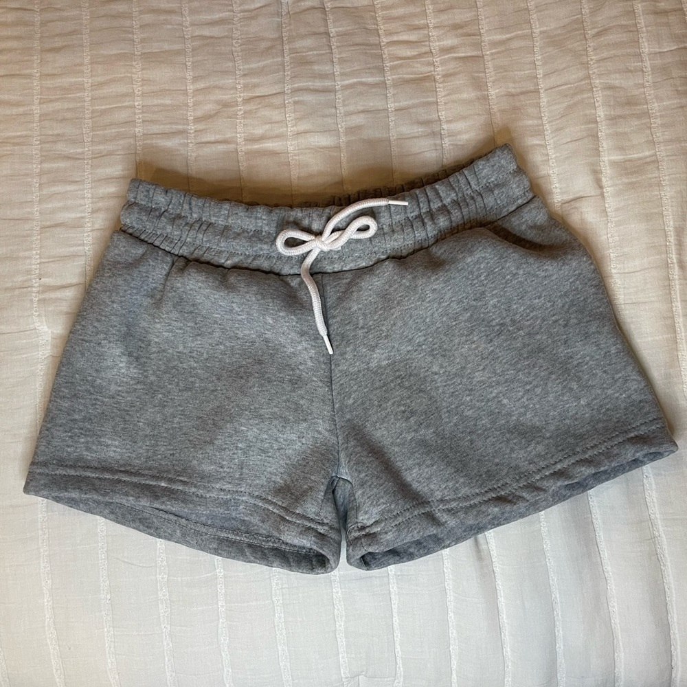 Love streak grey sweat shorts